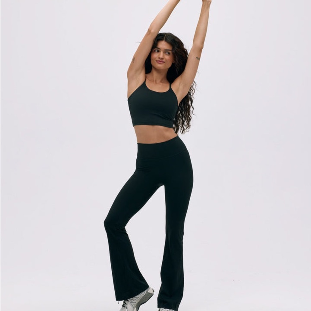 Adanola Black Yoga Flared Pants